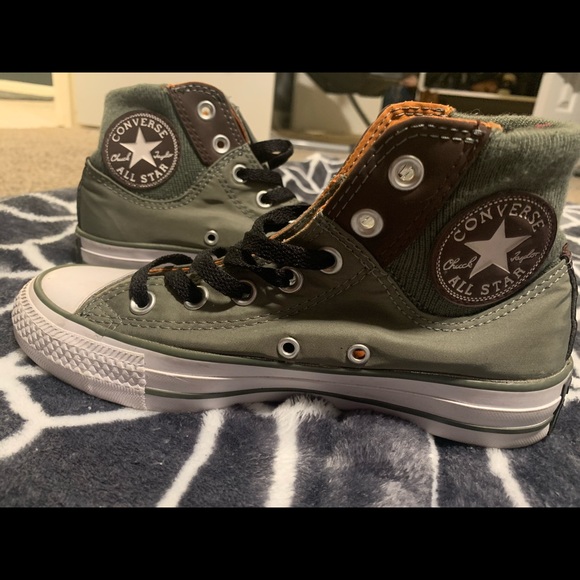 Converse *rare* green and orange high tops - Picture 5 of 9